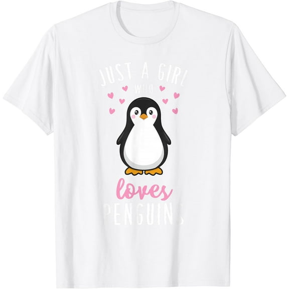 Just A Girl Who Loves Penguins T Shirt Cute Nature Toddlers T-Shirt