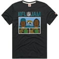 thumbnail image 2 of Unisex Homage Travis Hunter Black Jacksonville Jaguars NFL Jam Tri-Blend T-Shirt, 2 of 3