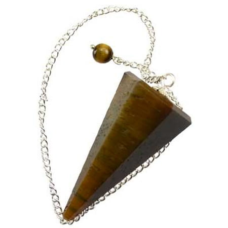 Fortune Telling Toys Divination Question and Answer Pendulum 6 Sided Tiger Eye (Best Stone For Divination Pendulum)