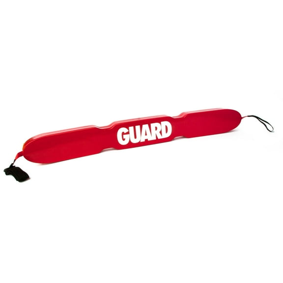 Kemp USA 4.25' Red, White, and Black Outdoor 53-Inch Cut-A-Way Rescue Tube with "Guard" Logo