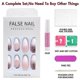 thumbnail image 2 of Uñas postizas UBIUO brillantes con forma de ataúd largo, con pegamento, lentejuelas brillantes, degradado rosa, de lujo, con pegamento para uñas, para salón de manicura DIY, GIF, 2 of 4