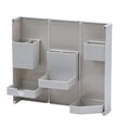 thumbnail image 3 of Kearding Estuche para lápices, caja de almacenamiento de cosméticos plegable, contenedor de papelería de escritorio de plástico, portalápices de Almacenamiento y organización del hogar Gris Kearding HA004316-03, 3 of 6