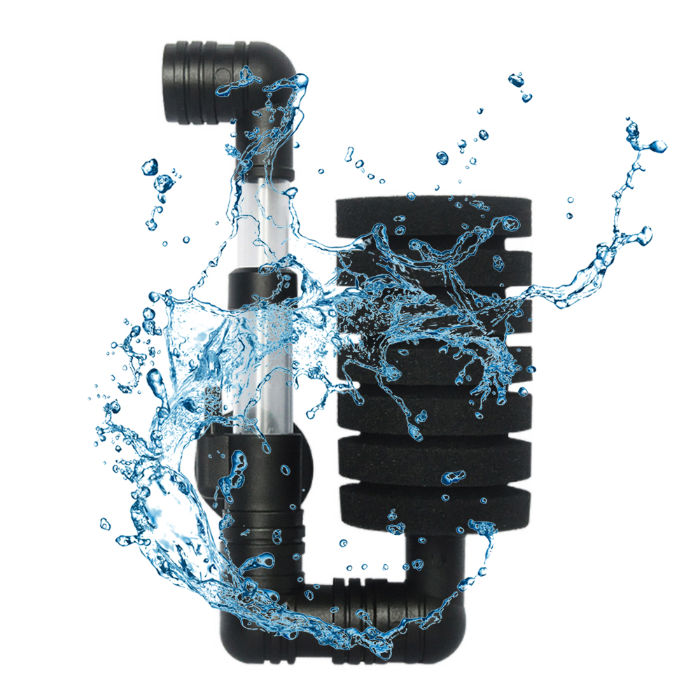 Air Driven Sponge Aquarium Filter Single Biochemical Sponge Ultra Quiet