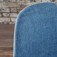 thumbnail image 3 of GDF Studio Resta Mid Century Modern Muted Blue Fabric Dining Chairs with Light Brown Wood Finished Metal Legs, Set of 2, 3 of 10