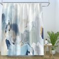 thumbnail image 1 of Flower Shower Curtain 72 X 72 Inches with 12 Hooks Tan Blossom Branches Shower Curtain Sets for Bathtub Bathroom Brown Abstract Floral Fabric Shower Curtains, 1 of 6