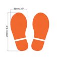 thumbnail image 2 of 9.8x3.7" Footprints Floor Stickers Footprint Wall Stair Decal Sticker, Orange 4 Pairs, 2 of 6