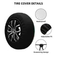 thumbnail image 2 of Naloa Colourful Tie Dye PVC Leather Spare Tire Wheel Cover for Car Truck SUV Camper Trailer Universal Fit many size15 inch, 2 of 6