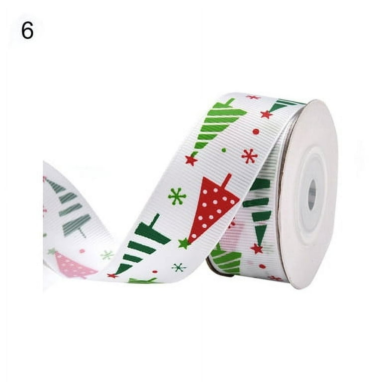 Sunjoy Tech Christmas Ribbons, Grosgrain Satin Fabric Ribbons for