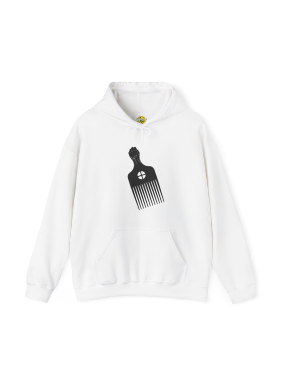 Afro Pick Hoodie, Natural Hair Afro Graphic Sweatshirt, Black History Month