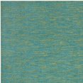 thumbnail image 4 of 8' X 10' Blue And Green Striped Non Skid Indoor Outdoor Area Rug, 4 of 7