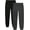 Charcoal Heather/Black, variant on Lee Boys Sweatpants - 2 Pack Basic Cozy Active Fleece Jogger Pants with Pockets (4-20)