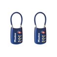 thumbnail image 1 of Candado para equipaje Master Lock aprobado por la TSA, azul, paquete de 2 unidades 4688BLUEC2, 1 of 2