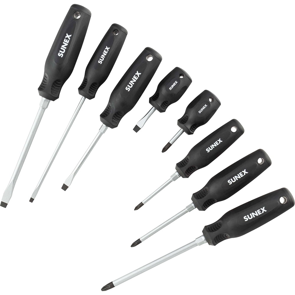 stainless steel ワンタッチス−プ漉し3点セット Sunex SXCSDS8 Phillips® & Slotted Magnetic 8 Piece Screwdriver