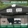 thumbnail image 6 of Clouddwell 6 ft. x 4 ft. Outdoor Storage Shed, Metal Garden Shed with Lockable Doors & Sloped Roof for Backyard, Patio, Poolside, 6 of 9