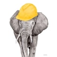 thumbnail image 3 of Nieman, Rachel 19x24 Black Modern Framed Museum Art Print Titled - Construction Elephant, 3 of 5