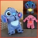 thumbnail image 4 of Stitch Plush Doll Breathing Light Child Soothes Toys Pink Angel Anime Cute Baby Music Light Sleep ToyKid Christmas Birthday Gift, 4 of 5