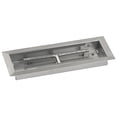 thumbnail image 1 of American Fireglass SS-AFPPKIT-N-18 Natural Gas 18" x 6" Rectangular Stainless Steel Drop in Fire Pit Pan with Spark Ignition Kit, 1 of 5