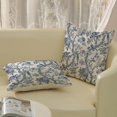 thumbnail image 4 of Chinoiserie Floral Birds Pillow Covers 18x18 Set of 2 Blue and Cream Spring Flower Decoratiove Pillowcase Vintage Outdoor Decor Throw Pillows for Couch Farmhouse Cushion Case for Home Sofa, 4 of 6