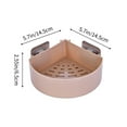 thumbnail image 3 of Coollooc Bathroom Organiser Multifunction Shelf Sponge Drain Rack Bathroom Storage Suction Holder Kitchen Organizer Sink Kitchen Accessories Bath Baskets Shower Shelves(Brown), 3 of 9