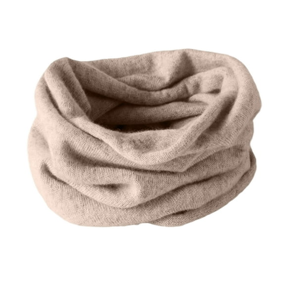 Winter Neck Warmer Gaiter Fleece Windproof Face Mask Cover Cold Weather Scarf for Men & Women Camel One Size