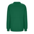 thumbnail image 3 of QIbmong Womens Sweatshirt Half Zip Mock Neck Long Sleeve Loose Pullover Tops Fall Casual Solid Color Athletic Sweatshirts, 3 of 7