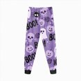 thumbnail image 5 of TOWED22 Toddler Boys Halloween Pumpkin Pajamas Cotton Cute Ghost Print Pjs for Boy Jammies Little Kids Skeleton Skull Sleepwear Clothes Sets(Dark Purple,6-7 Y), 5 of 9