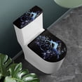 thumbnail image 2 of HELLHERO Fashion for Bathroom Home Elastic Edge Toilet Lid Cover Stretch Elastic Bottom Machine Washable, Christmas Tree with Deer, 2 of 8