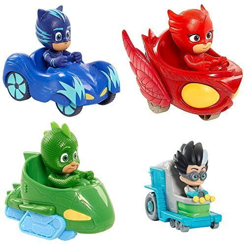 Nick Jr Pj Masks 4 Piece Bundle Mini Mobile Vehicles - Walmart.com ...