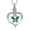 Green, variant on Women's Crystal Butterfly in Heart Urn Necklace Lockets for Human Ashes Pet Cremation Jewelry for Ashes Holder