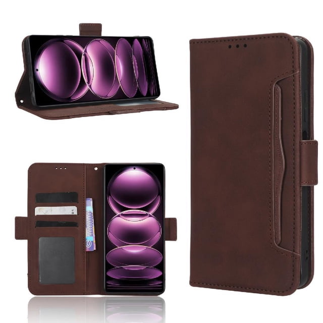 Funda Cartera Magnética para Xiaomi Redmi Note 12 PRO Plus 5G- Tarjetero Desmontable, Cuero PU, Soporte