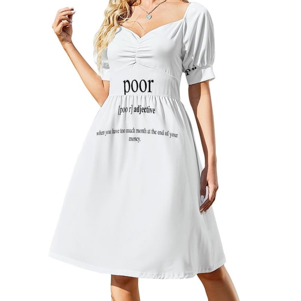 Colección de diccionarios de mala definición Vestido de manga corta Tendencia de ropa de mujer Vestidos de manga larga Vestidos largos para mujer