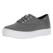 Keds Women's Triple Canvas Fashion Sneaker, Graphite, Sz 10 M