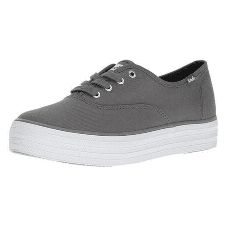 Keds Women's Triple Canvas Fashion Sneaker, Graphite, Sz 10 M