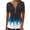 I-Multicolor, variant on Womens T-Shirts Summer Front Pleated Printed Short Sleeves Henley V Neck Top(H-Multicolor,S)