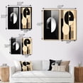 thumbnail image 4 of Designart "Essential Existence Circular Geometric Harmony I" Modern Geometric Framed Wall Art Set Of 2 - Modern Black Framed Canvas Set For Living Room Decor, 4 of 6