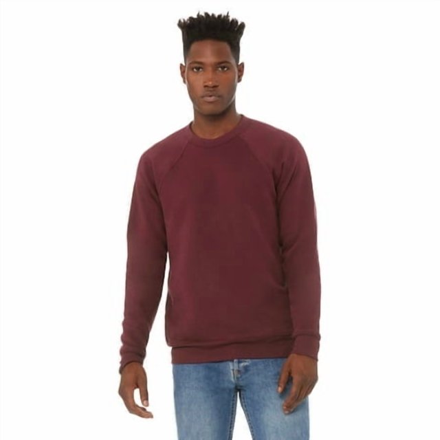 Bella + Canvas Sweat-Shirt Unisexe en Éponge Polaire Col Rond 3901