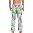 thumbnail image 2 of Top-kevin Xmas Santa Claus and Flamingo Pajama Pants for Men PJs Bottoms Sleep Lounge Pants with Pockets, 2 of 13