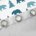 thumbnail image 4 of Manfei Jungle Wildlife Bear Black Out Curtains,Country Farmhouse Lodge Curtains Pack of 2 (42x63 Each),White Cyan Bedroom Curtains For Kids,Breathable Home Decor, 4 of 6
