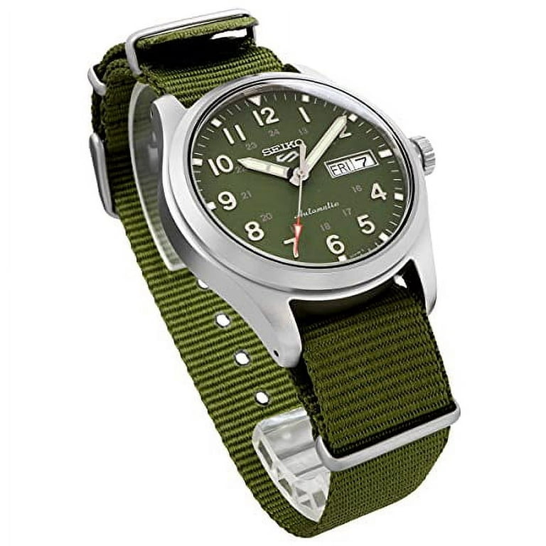 5 SRPG33K1 Dial Seiko Men\'s Green Automatic Sports Watch