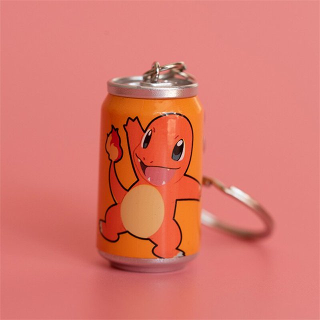 TAKARA TOMY-llavero de Anime de Pokémon Pikachu, Charmander Squirtle, latas, figuras de juguetes, llavero colgante de bolsa de dibujos animados, regalos para niños