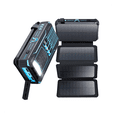 thumbnail image 2 of Power Bank Solar Portátil 36800 mah Batería Carga Inalámbrica Negra Azul, 2 of 5