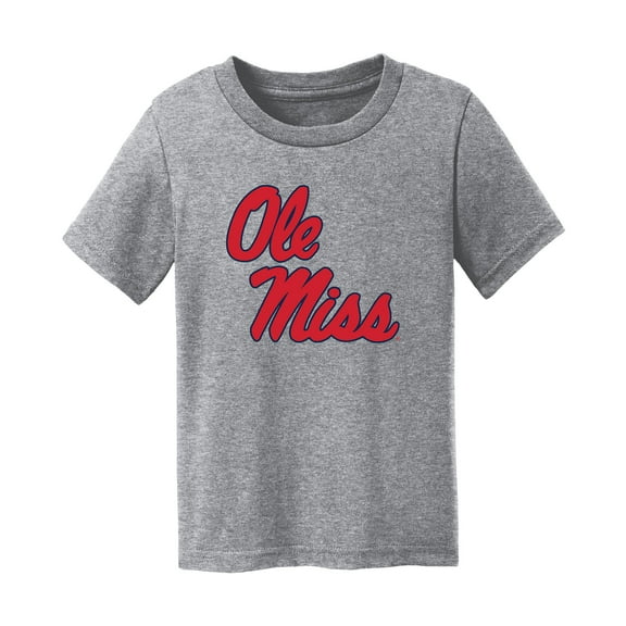 Toddler Chad & Jake Heather Gray Ole Miss Rebels Logo T-Shirt