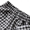 thumbnail image 5 of WUANDIXFA Toddler Girl Clothes 12 18 24 Months 2T 3T 4T 5T Girls Breathable Set Cute Checkered Print Short Sleeve Top Pants Two Piece Set,Black,4-5 Years, 5 of 6