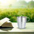 thumbnail image 2 of Dekaim Tasse à café, Tasse de Tasse à café Double Couche en Acier Inoxydable 304 ménage 304 avec poignée pour café 300 ML, 2 of 13