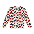 thumbnail image 6 of BLVB 2 Piece Boys Girls Valentine's Day Pajamas Kids Long Sleeve Top and Pants Pajamas Pjs Sleepwear Set for Kids 5-14 Years, 6 of 7