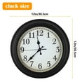 thumbnail image 2 of American Plastic Wall Clock 12 Inch - Black, 2 of 4