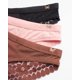 thumbnail image 3 of Ropa interior Tanga Jessica Simpson, paquete de 3/6 para mujer, talla L, rosa, 3 of 6