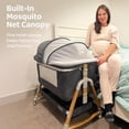 thumbnail image 6 of HARPPA 3 in 1 Baby Bassinet Bedside Sleeper, Height Adjustable, Easy Folding, Gray, 6 of 12