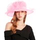 thumbnail image 3 of Women's Kentucky Derby Church Dress Hat Wide Brim Leaf Flower Bridal Shower Hat, 3 of 5