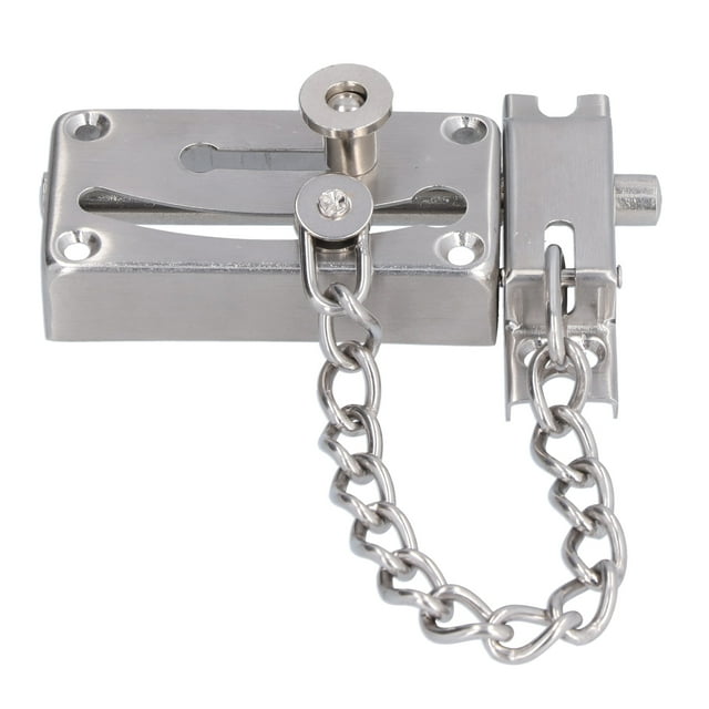 Cergrey Safety Chain Lock,Door Slide Bolt Latch Stainless Steel Anti‑Theft Safety Gate Lock For Home Hotel Apartment,Home Security